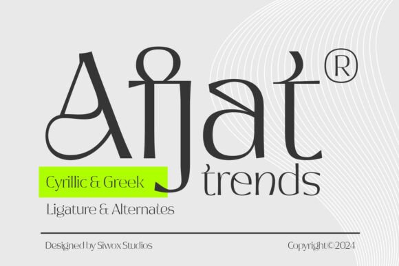 Afjat: The Fresh Display Font for Modern Creatives